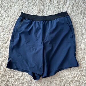Men's Athletic Shorts in Navy Blue With Liner